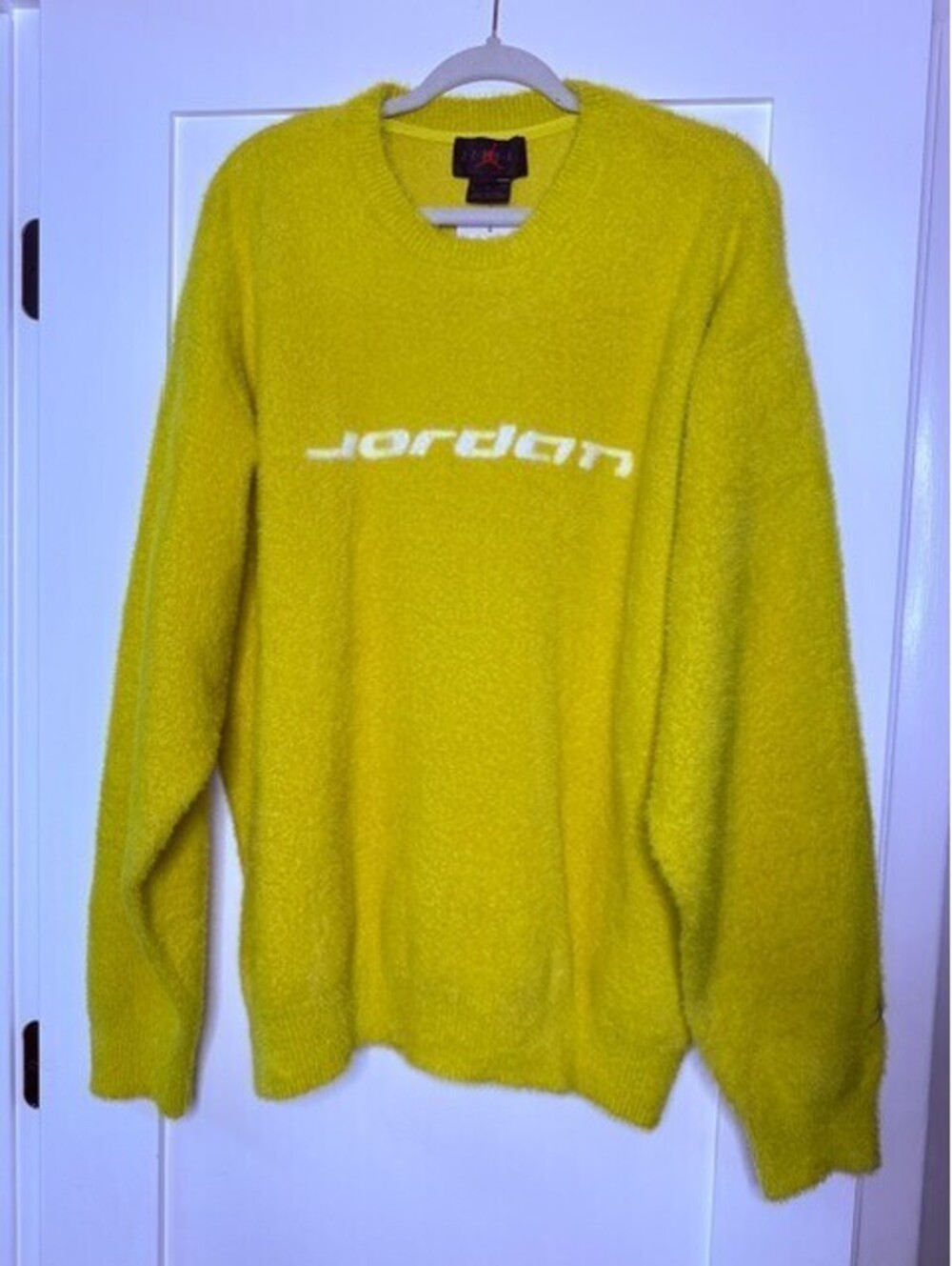 Jordan Men's XL Crewneck Sweatshirt Yellow White Logo FV8027-726 NWT MSRP$ 125